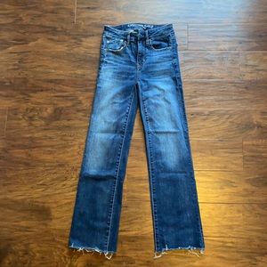 American Eagle Hi-Rise Crop Flare Jeans